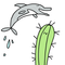 A Cactus with a porpoise