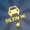 Car insignia 'Tiltin West'